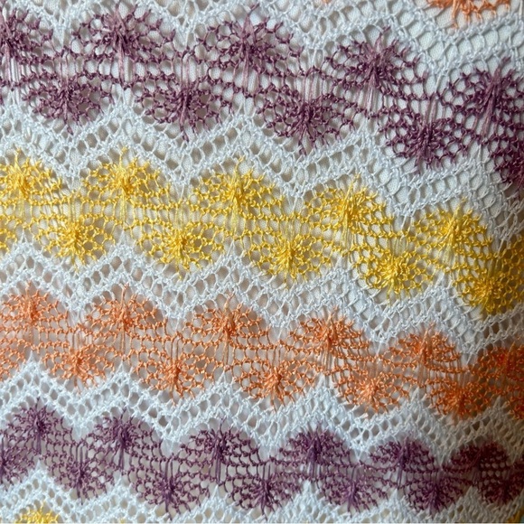 Alfred Dunner Crochet Knit Top Easter Colors Women’s 3X Fully Lined Perfect - Picture 3 of 5